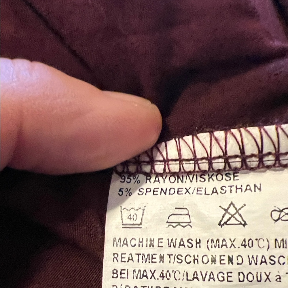 Zeagoo Women’s Burgundy Asymmetrical Tunic Top Size M Long Sleeve V-Neck Flowy - Picture 10 of 15